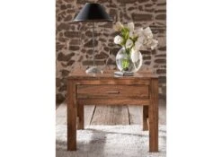 Table D'appoint 60x60 Acacia Laqué Golden Honey SHAMAN #71 -Massivmoebel24 05 100 610 1037 3