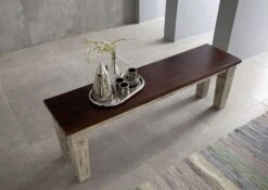 Banc 120x35 Manguier Ciré Blanc Antique CASTLE-ANTIK #145 7 Banc 120x35 Manguier Ciré Blanc Antique CASTLE-ANTIK #145 -Massivmoebel24 05 121 810 1076 3 1