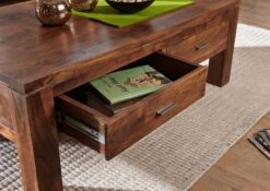 Table Basse 110x60 Acacia Laqué Golden Honey SHAMAN #70 -Massivmoebel24 05 200 610 1025 5