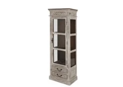 Vitrine 55x40 Manguier Ciré Blanc Antique CASTLE-ANTIK #207 7 Vitrine 55x40 Manguier Ciré Blanc Antique CASTLE-ANTIK #207 -Massivmoebel24 05 320 810 1006 9