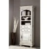 Vitrine 60x40 Manguier Ciré Blanc Antique CASTLE-ANTIK #213