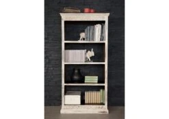 Étagère 85x40 Manguier Ciré Blanc Antique CASTLE-ANTIK #223 7 Étagère 85x40 Manguier Ciré Blanc Antique CASTLE-ANTIK #223 -Massivmoebel24 05 320 810 1034 3