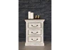 Petite Commode 45x40 Manguier Ciré Blanc Antique CASTLE-ANTIK #65 7 Petite Commode 45x40 Manguier Ciré Blanc Antique CASTLE-ANTIK #65 -Massivmoebel24 05 330 810 1055 3