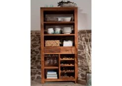 Étagère à Vin 85x36 Acacia Laqué Golden Honey SHAMAN #76 9 Étagère à Vin 85x36 Acacia Laqué Golden Honey SHAMAN #76 -Massivmoebel24 05 370 610 1053 3