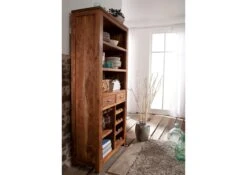 Étagère à Vin 85x36 Acacia Laqué Golden Honey SHAMAN #76 10 Étagère à Vin 85x36 Acacia Laqué Golden Honey SHAMAN #76 -Massivmoebel24 05 370 610 1053 4