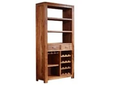 Étagère à Vin 85x36 Acacia Laqué Golden Honey SHAMAN #76 13 Étagère à Vin 85x36 Acacia Laqué Golden Honey SHAMAN #76 -Massivmoebel24 05 370 610 1053 9