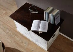 Coffre 90x50 Manguier Ciré Blanc Antique CASTLE-ANTIK #255 8 Coffre 90x50 Manguier Ciré Blanc Antique CASTLE-ANTIK #255 -Massivmoebel24 05 370 810 1026 3