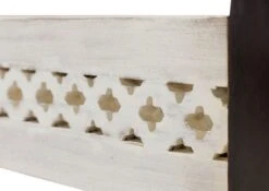 Lit Double 180x200 Manguier Ciré Blanc Antique CASTLE-ANTIK #401 -Massivmoebel24 05 638 810 1017 7