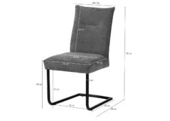 Chaise Cantilever Vert SEATTLE #12 -Massivmoebel24 06 151 512 0010 8