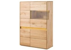 Buffet 103x43,5 Chêne Sauvage Huilé Bois Naturel CARDIFF #120 -Massivmoebel24 06 310 030 0020 9