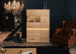 Buffet 103x43,5 Chêne Sauvage Huilé Bois Naturel CARDIFF #121