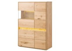 Buffet 103x43,5 Chêne Sauvage Huilé Bois Naturel CARDIFF #121 -Massivmoebel24 06 310 030 0021 9