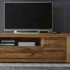Meuble TV 165x48 Chêne Sauvage Huilé Bois Naturel BERLIN #21