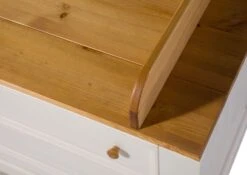 Table à Langer 109x80 Pin Ciré Blanc HANNA #13 14 Table à Langer 109x80 Pin Ciré Blanc HANNA #13 -Massivmoebel24 06 335 319 0501 5