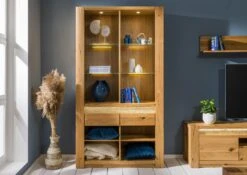 Étagère 113x40 Chêne Sauvage Huilé Bois Naturel KENT #129 -Massivmoebel24 06 350 484 0029 3