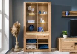 Étagère 113x40 Chêne Sauvage Huilé Bianco KENT #229 -Massivmoebel24 06 350 484 1029 3