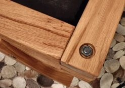 Lit En Poutres De Chêne Sauvage Huilé Naturel 140x200 - BERGEN # 140 -Massivmoebel24 06 634 281 0140 03