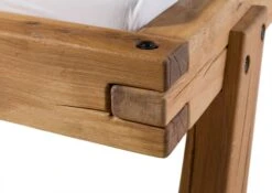 Lit En Poutres De Chêne Sauvage Huilé Naturel 140x200 - BERGEN # 140 -Massivmoebel24 06 634 281 0140 04