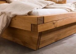 Lit à Poutre 160x200 Chêne Sauvage Huilé Naturel INNSBRUCK #160 15 Lit à Poutre 160x200 Chêne Sauvage Huilé Naturel INNSBRUCK #160 -Massivmoebel24 06 636 206 0060 05