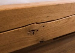 Lit à Poutre Avec Tiroirs 160x200 Chêne Sauvage Huilé Naturel INNSBRUCK #260 -Massivmoebel24 06 636 206 0260 07