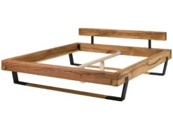 Lit En Poutres De Chêne Sauvage Huilé Naturel 160x200 - OSLO # 160 17 Lit En Poutres De Chêne Sauvage Huilé Naturel 160x200 - OSLO # 160 -Massivmoebel24 06 636 207 0160 9