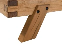 Lit En Poutres De Chêne Sauvage Huilé Naturel 160x200 - BERGEN # 160 -Massivmoebel24 06 636 281 0160 05