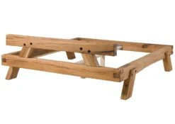 Lit En Poutres De Chêne Sauvage Huilé Naturel 160x200 - BERGEN # 160 -Massivmoebel24 06 636 281 0160 10