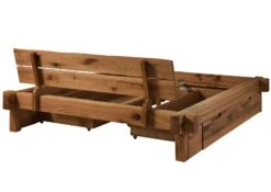 Lit Avec Tiroir 160x200 En Bois De Chêne Lombard Brun-tabacJANGALI # 302 -Massivmoebel24 06 636 771 3002 11