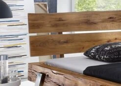 Lit Double 160x200 Chêne Sauvage Huilé Bois Naturel SALZBURG #101 -Massivmoebel24 06 636 772 0502 3