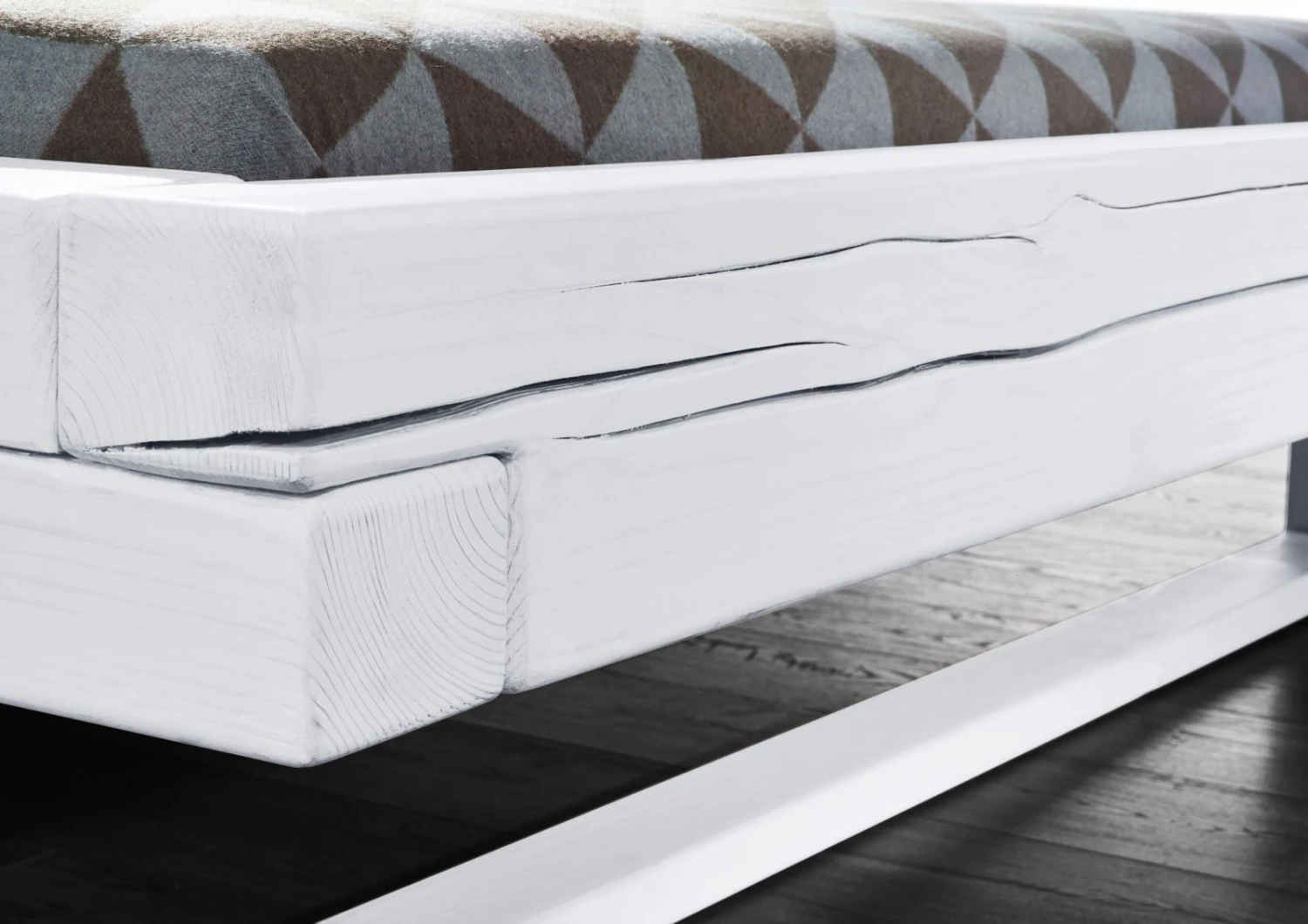 Lit Double 180x200 Épicéa Laqué Blanc VANCOUVER #711 2 Lit Double 180x200 Épicéa Laqué Blanc VANCOUVER #711 – Image 2