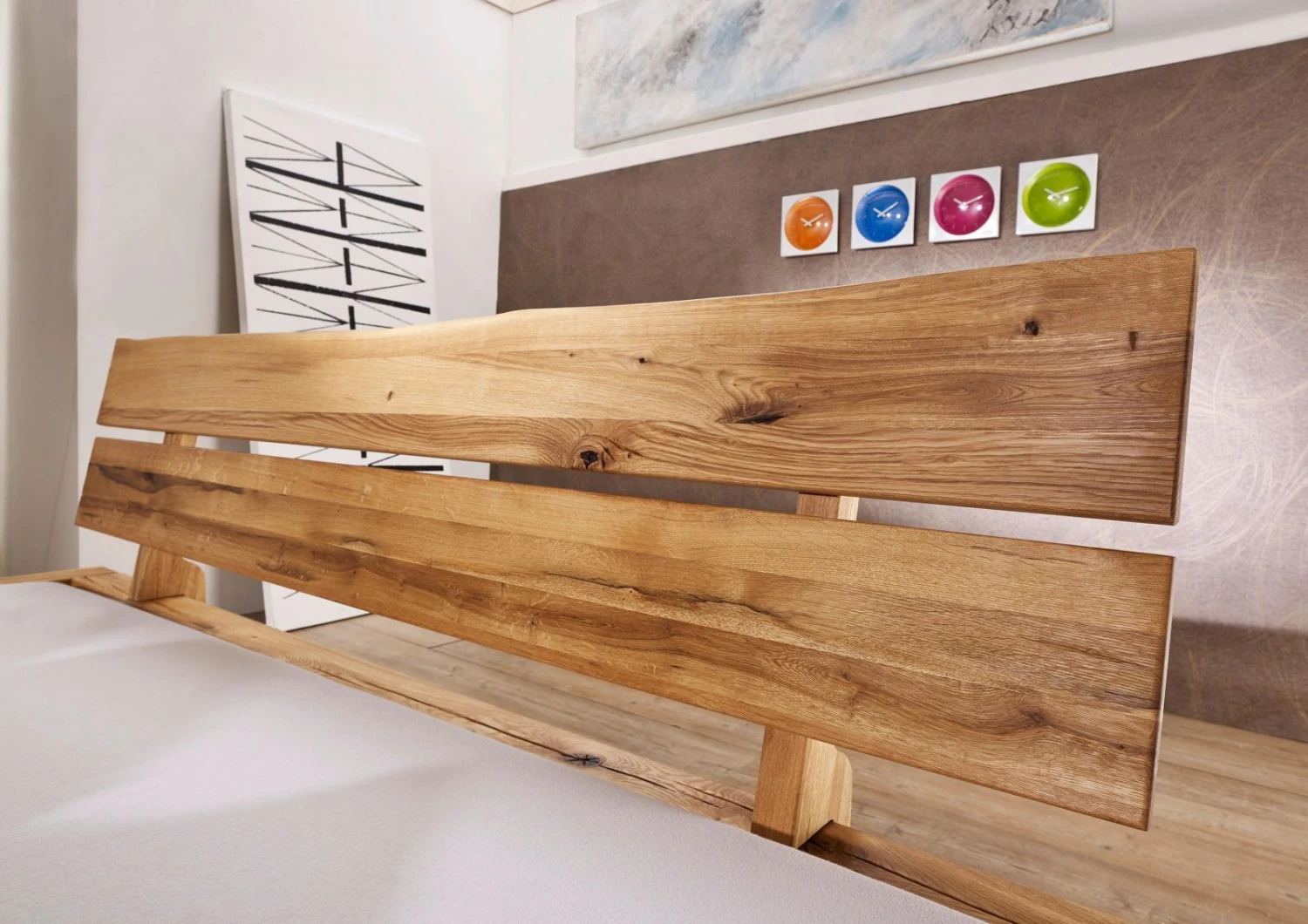 Lit Double 180x200 Chêne Sauvage Huilé Bois Naturel JANGALI #612 2 Lit Double 180x200 Chêne Sauvage Huilé Bois Naturel JANGALI #612 – Image 2