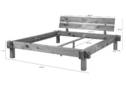 Lit Double 180x200 Chêne Sauvage Huilé Tabac JANGALI #312 15 Lit Double 180x200 Chêne Sauvage Huilé Tabac JANGALI #312 -Massivmoebel24 06 638 771 7012 08