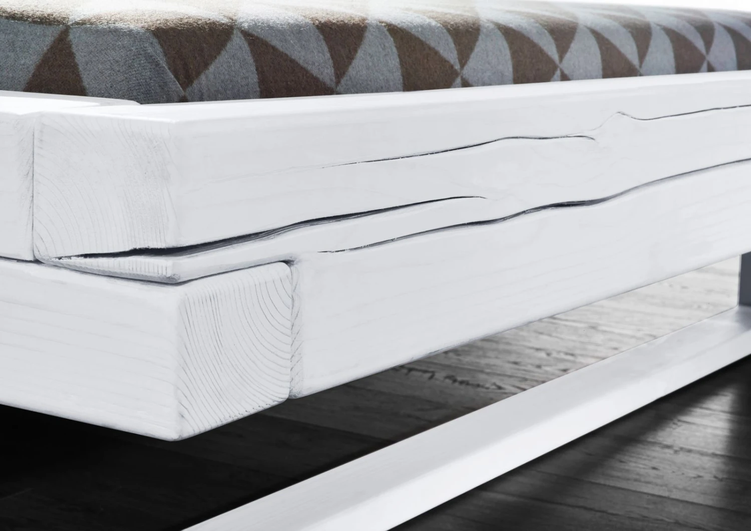 Lit Double 200x200 Épicéa Laqué Blanc VANCOUVER #712 2 Lit Double 200x200 Épicéa Laqué Blanc VANCOUVER #712 – Image 2