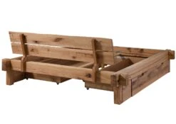 Lit Avec Tiroir 200x200 En Bois De Chêne Lombard Naturel JANGALI # 631 -Massivmoebel24 06 640 771 6031 11