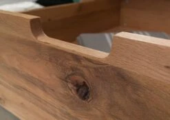 Lit Avec Tiroir 200x200 En Bois De Chêne Lombard Naturel JANGALI # 631 -Massivmoebel24 06 640 771 6031 6