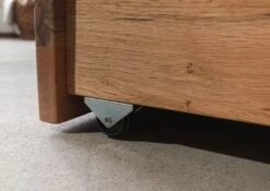 Lit Avec Tiroir 200x200 En Bois De Chêne Lombard Naturel JANGALI # 631 -Massivmoebel24 06 640 771 6031 7