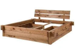 Lit Avec Tiroir 200x200 En Bois De Chêne Lombard Naturel JANGALI # 631 -Massivmoebel24 06 640 771 6031 9