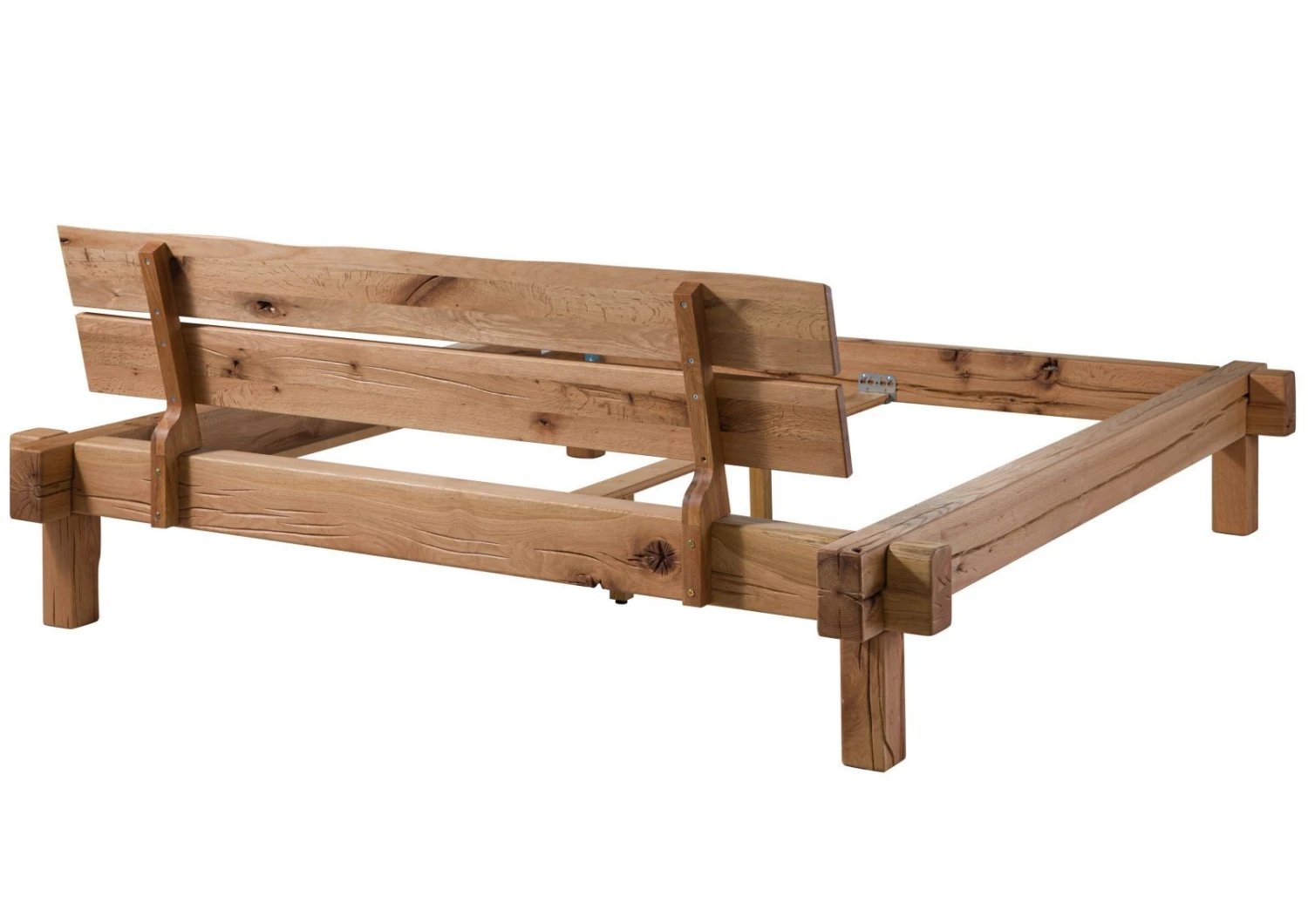 Lit 200x200 Poutre De Chêne Lombard Naturel Huilé JANGALI # 723 9 Lit 200x200 Poutre De Chêne Lombard Naturel Huilé JANGALI # 723 – Image 9