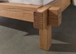 Lit 200x200 Poutre De Chêne Lombard Naturel Huilé JANGALI # 723 12 Lit 200x200 Poutre De Chêne Lombard Naturel Huilé JANGALI # 723 -Massivmoebel24 06 640 771 7023 4