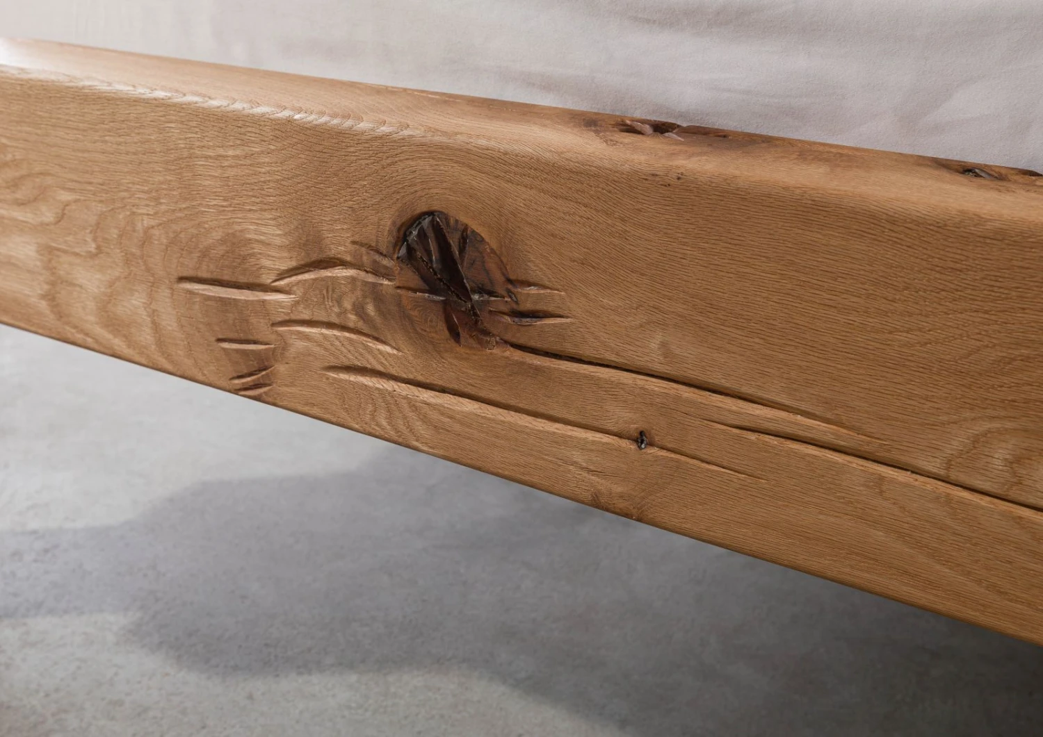 Lit 200x200 Poutre De Chêne Lombard Naturel Huilé JANGALI # 723 5 Lit 200x200 Poutre De Chêne Lombard Naturel Huilé JANGALI # 723 – Image 5