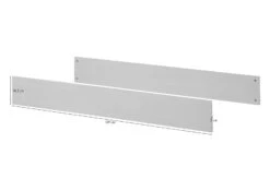 Planche Slatérales Pour Lit De Bébé évolutif 139x2 Pin Ciré Blanc HANNA #16 -Massivmoebel24 06 645 319 0801 8