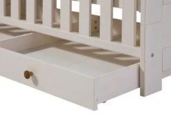 Lit Bébé Avec Tiroirs 138x73,5 Pin Ciré Blanc HANNA #17 -Massivmoebel24 06 645 319 0901 4
