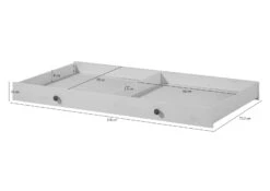 Lit Bébé Avec Tiroirs 138x73,5 Pin Ciré Blanc HANNA #17 -Massivmoebel24 06 645 319 0901 8