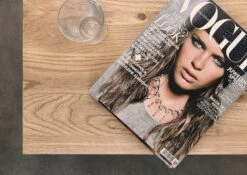 Table De Nuit 50x35 Chêne Sauvage Huilé Bianco JANGALI #119 -Massivmoebel24 06 680 771 7119 7