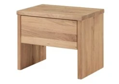 Table De Nuit 50x35 Chêne Sauvage Huilé Bianco JANGALI #119 -Massivmoebel24 06 680 771 7119 9