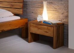 Table De Nuit 50x34,5 Chêne Sauvage Huilé Bois Naturel KRAKAU #210