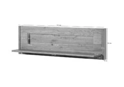 Étagère Murale 123x25 Chêne Sauvage Huilé Bois Naturel CARDIFF #150 -Massivmoebel24 06 900 030 0050 8