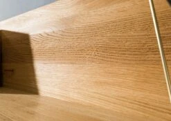 Étagère Murale 120x22x24cm - Bois De Chêne Sauvage Naturel Huilé - KENT #112 -Massivmoebel24 06 900 484 0012 5