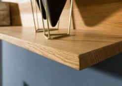 Étagère Murale 120x22x24cm - Bois De Chêne Sauvage Naturel Huilé - KENT #112 -Massivmoebel24 06 900 484 0012 6