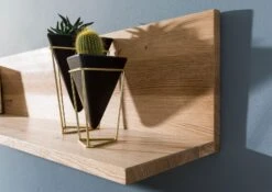 Étagère Murale Chêne Sauvage 120x22x24 Blanchi Huilé KENT # 212 12 Étagère Murale Chêne Sauvage 120x22x24 Blanchi Huilé KENT # 212 -Massivmoebel24 06 900 484 1012 4